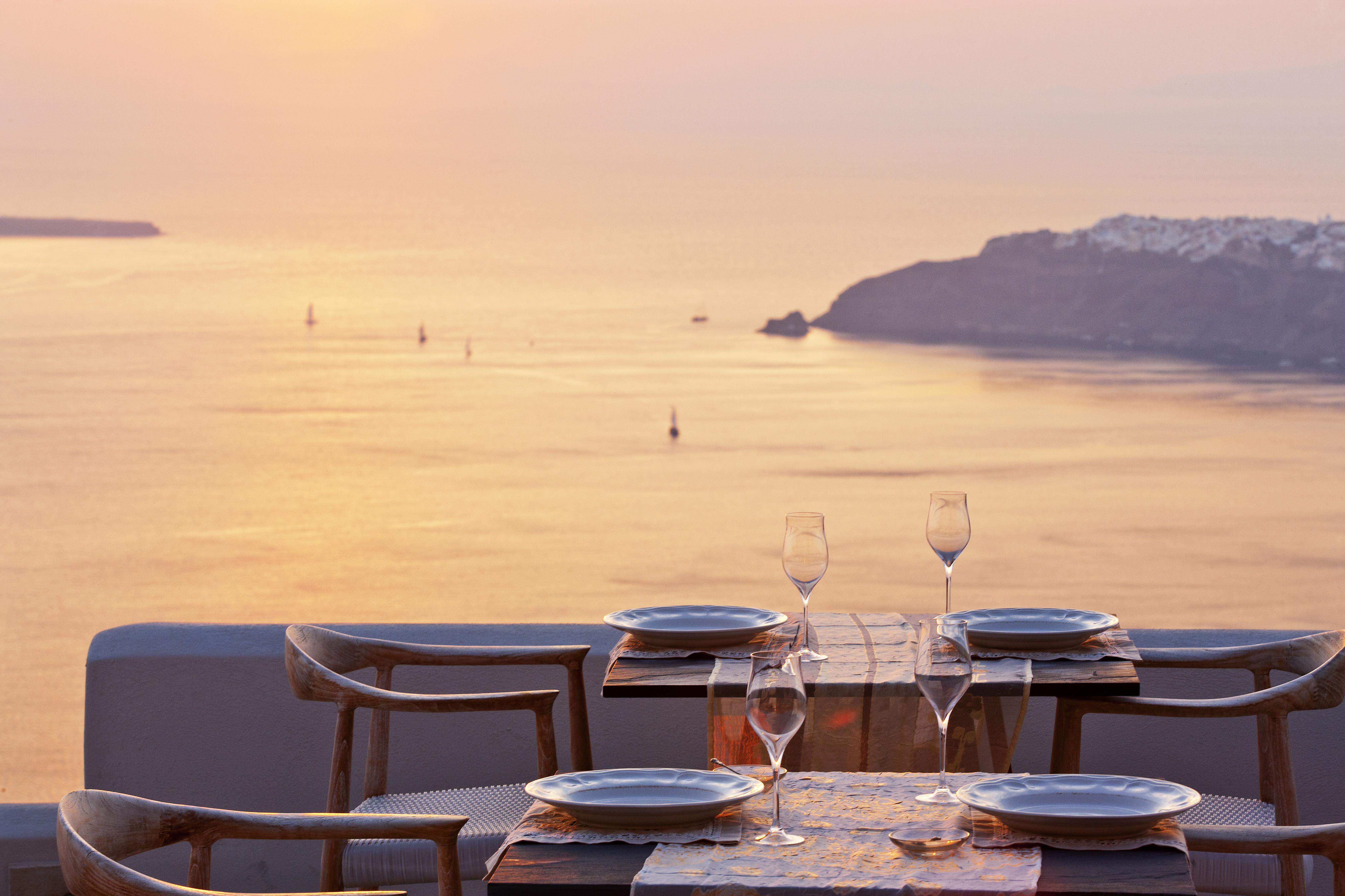 Gold Suites - Small Luxury Hotels Of The World Imerovígli Restaurant foto